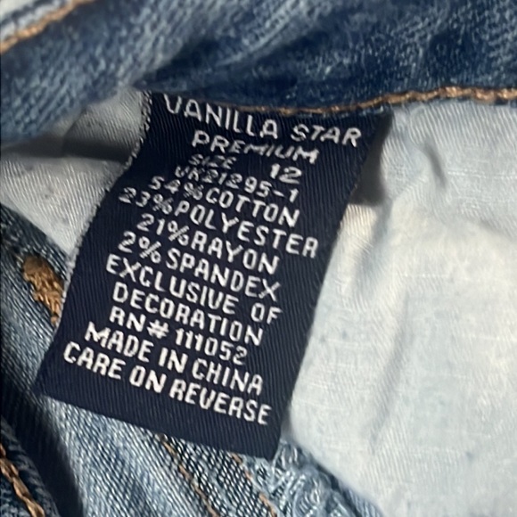 VANILLA STAR Distressed Skinny Jeans Girls Size 12 - Picture 8 of 8